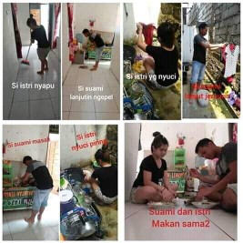 siapa yg hari minggu nya beres rumah bareng suami acungkan tangan ??