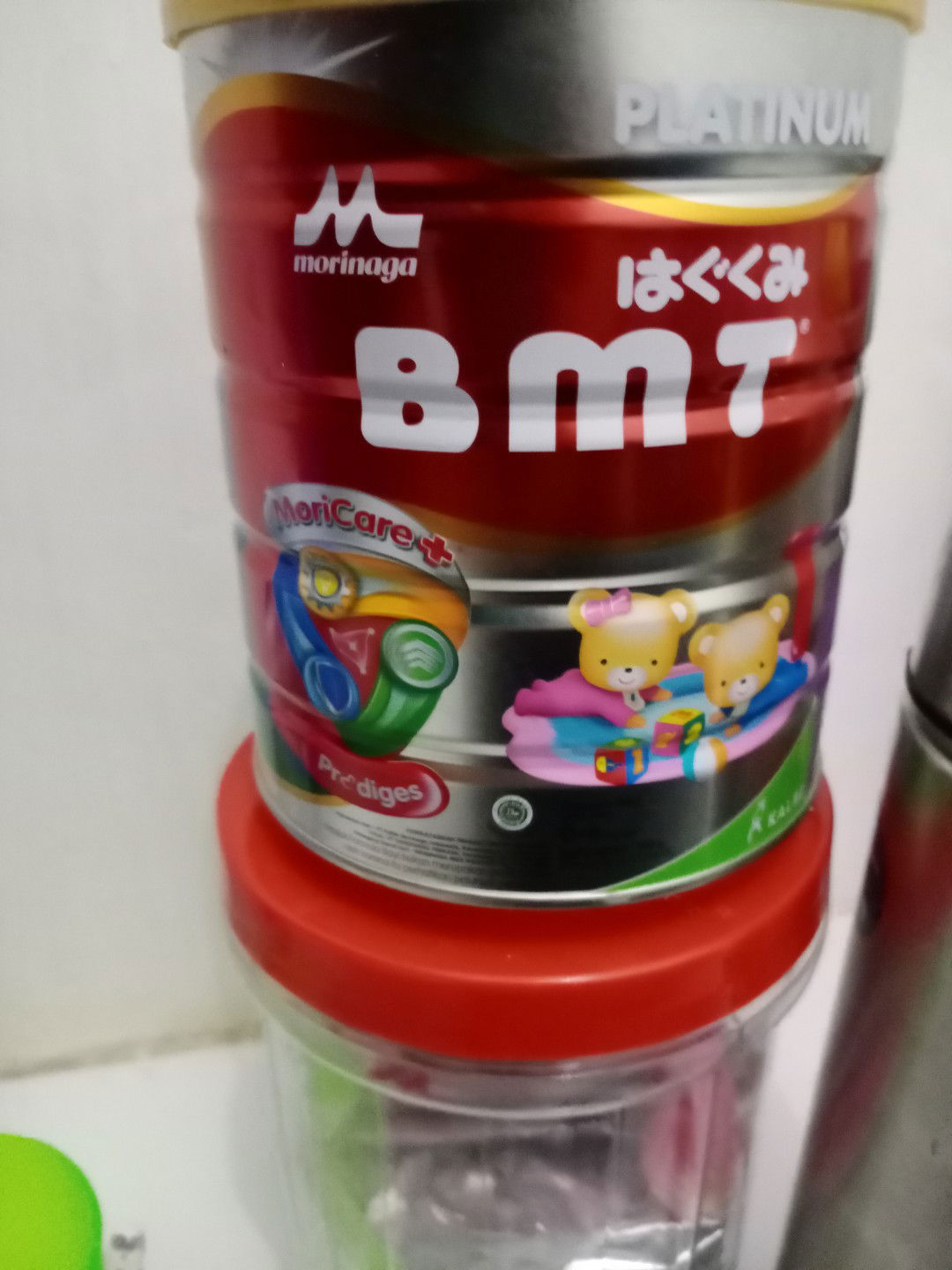 Kaleng susu BmT morinaga