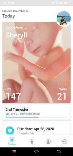 21 weeks pregnant