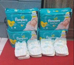 Pampers Taped Diapers (Newborn) 600 for 4packs