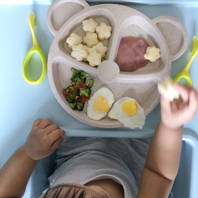 อาหารเช้าของเด็กตื่นสาย