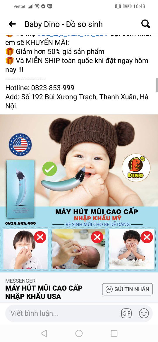 Con Bị Nghẹt Mũi