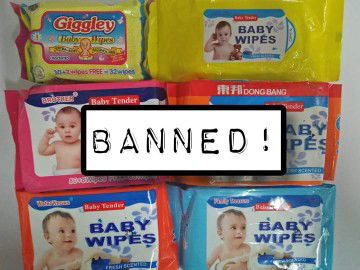 Banned Baby wipes