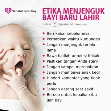 Etika Menjenguk Bayi Baru Lahir