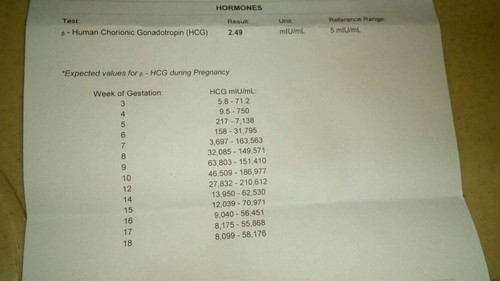 Hormones Pregnancy Test