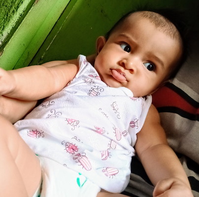 Feeding the baby