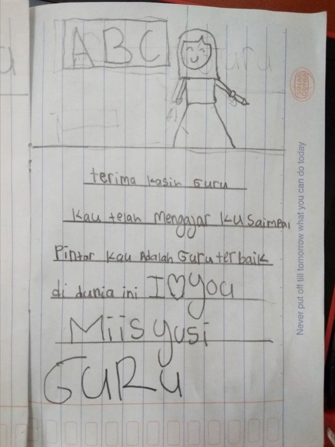 Dear Kak Aina, Si Baik Hati..