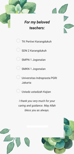 Guru-guruku tersayang..