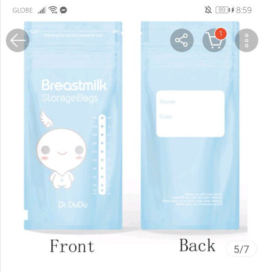 dr. dudu milk storage bag