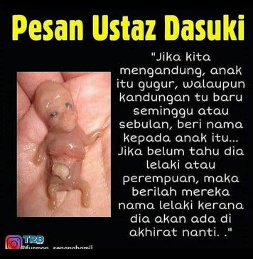 memberi nama anak yg keguguran