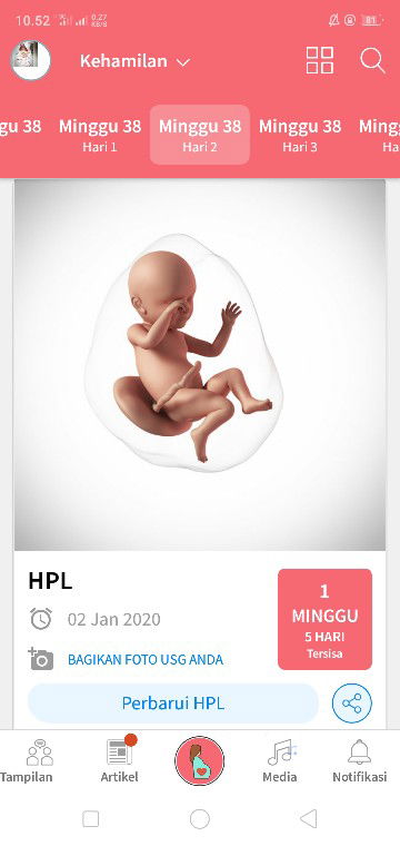 Mendekati persalinan