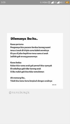 Dilema Ibu