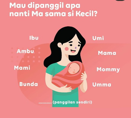 Mau dipanggil apa nanti ma sama si kecil?