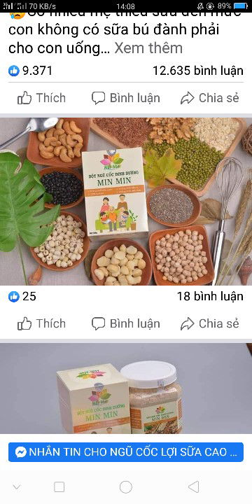 ngũ cốc lợi sữa