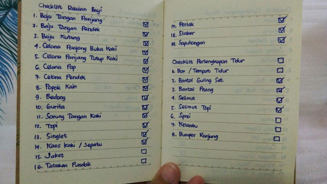 Checklist Kebutuhan Bayi Baru Lahir