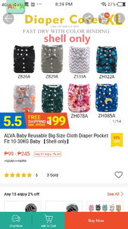 Reusable cloth diaper and inserts