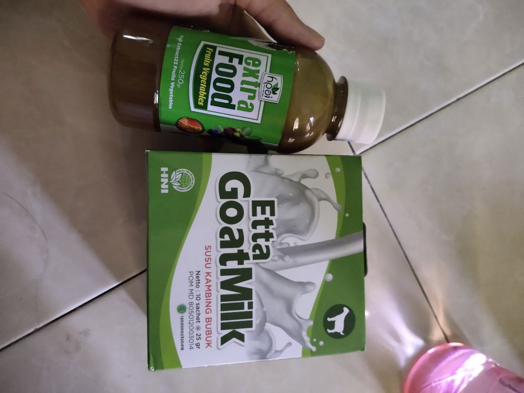 extra food dan susu kambing