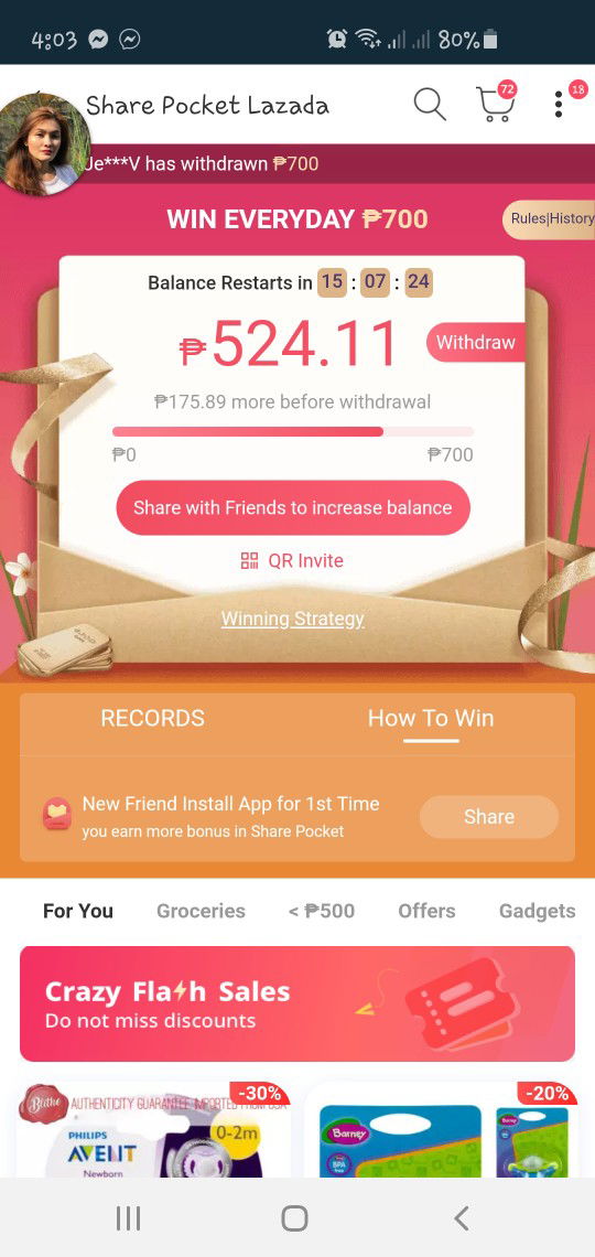 lazada Free 700php