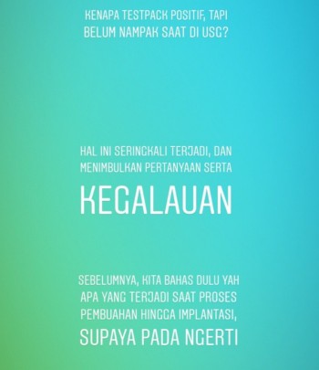 positif tapi USG belum kelihatan