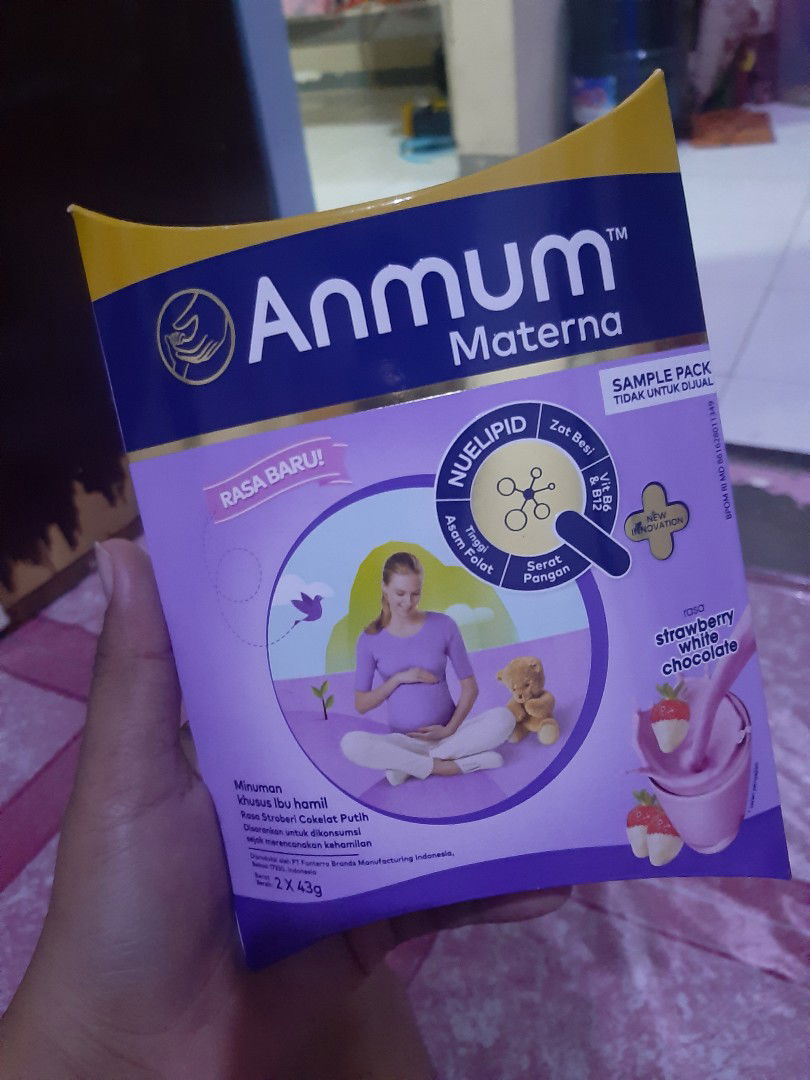 dikirim sample susu sm Anmum