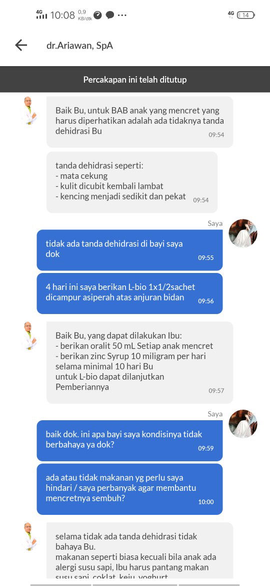 oralit untuk bayi 1 bulan