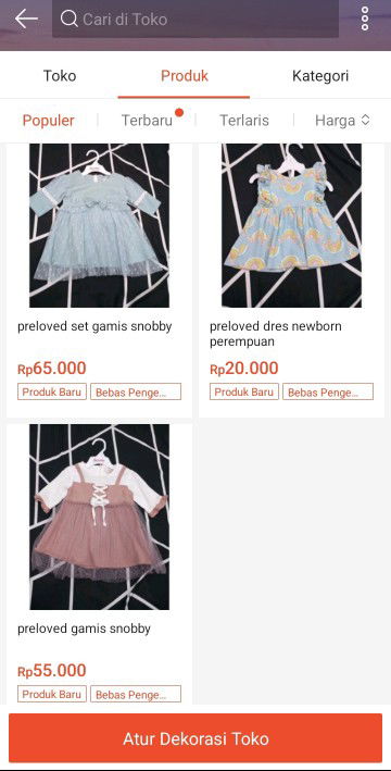 Maaf beda topik, siapa tau bunda2 lagi cari preloved newborn silahkan ke shopee saya