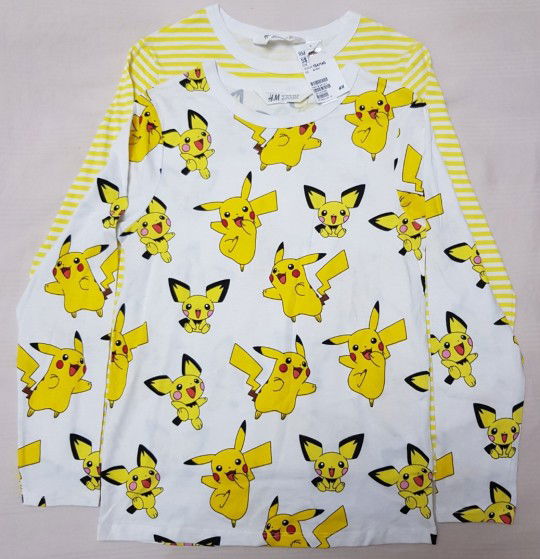 Selling this H&M Pokemon Pikachu Pichu long-sleeves top (new) @ $10