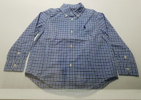 Selling this Ralph Lauren Checkered Collar Long Sleeves Shirt (new) @ $20