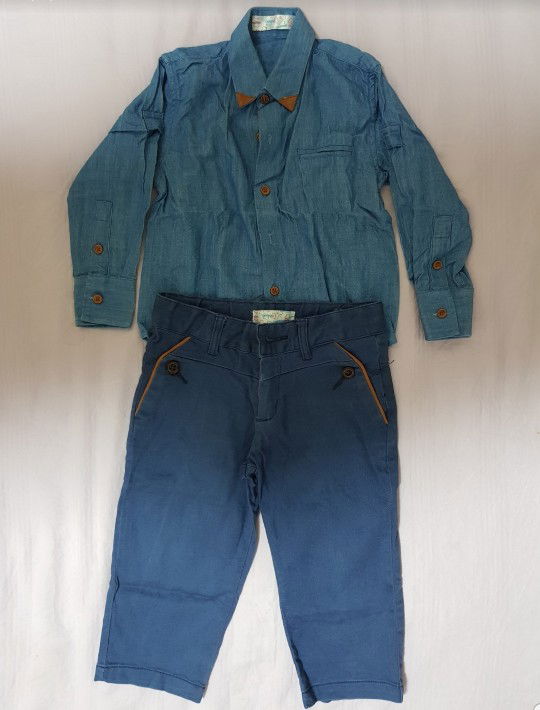 Selling this Camouflage Long Sleeves Collar Shirt & Long Trousers for 3yo @ $11