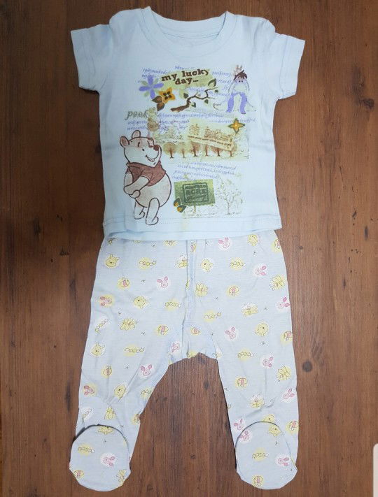 Selling this Disney Winnie the Pooh Tshirt & Footed Pants for 12mo @ $5
