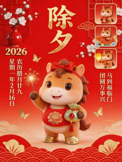 2026除夕马到副临门