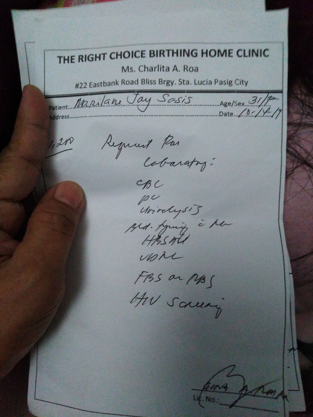 Asking Po About Fbs Or RBS Lab Test?