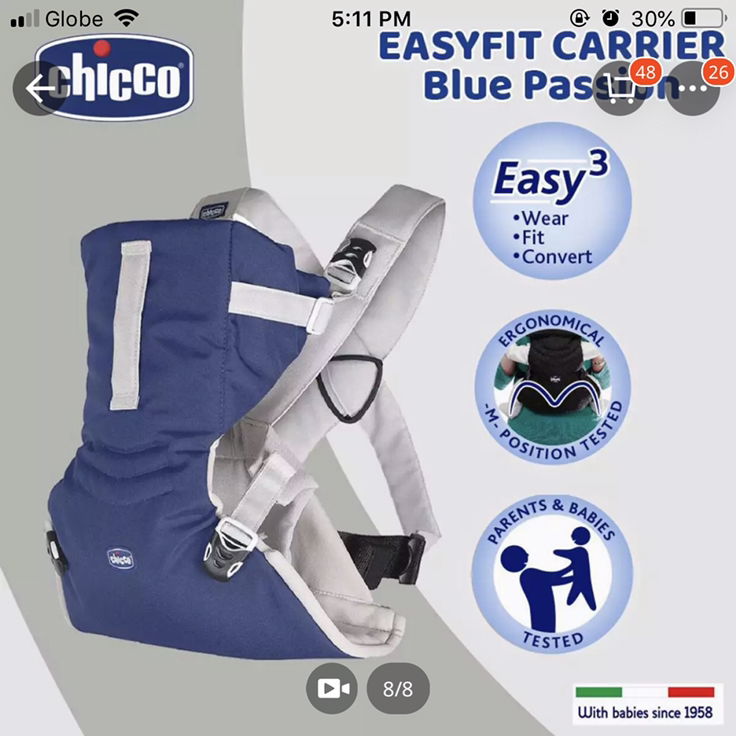 FOR SALE: CHICCO EASYFIT CARRIER