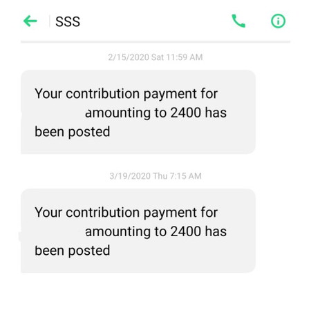 SSS notification