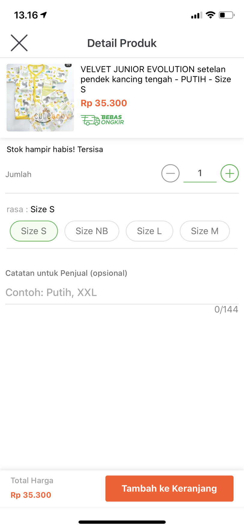 Baju untuk New Born