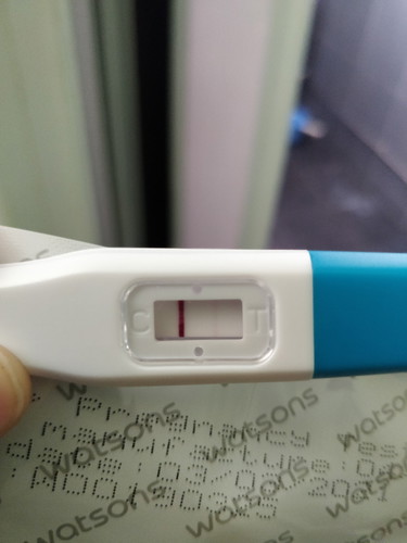 Faint positive yesterday, but got period today