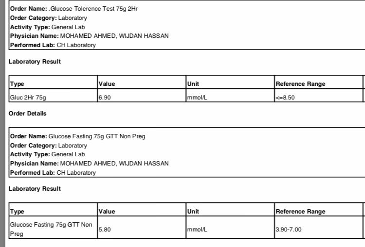 After delivery GTT test