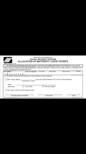 SSS LEAVE CREDIT ALLOCATION