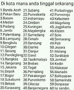 asal dari kota mana para bunda"??