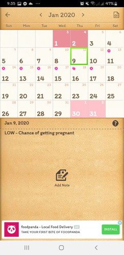 CALENDAR METHOD.