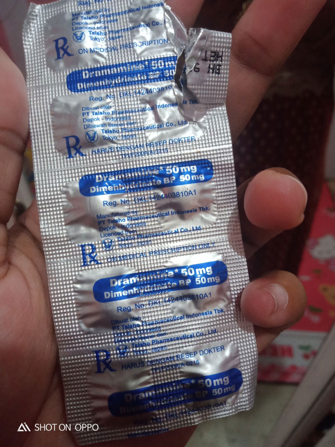 obat mabuk perjalanan