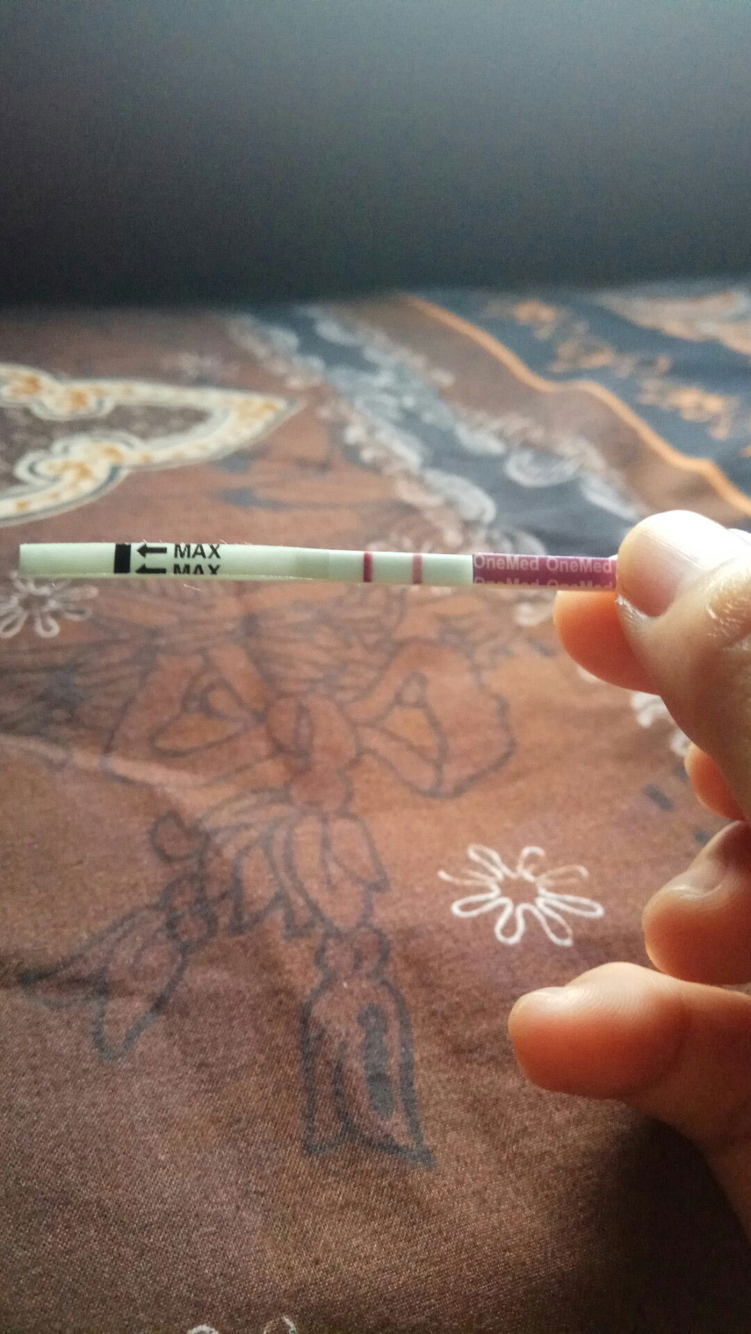 udah beneran positif Dan ndk galau lagi, setelah nggu 2 mggu karna bangun Pagi tadi lgsg test pas air kencing pertama Dan hasil nya lebih terang dari test pack yg pertama ditgl 3?❤️