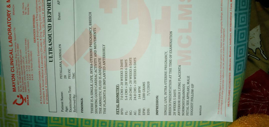 Intra uterine pregnancy