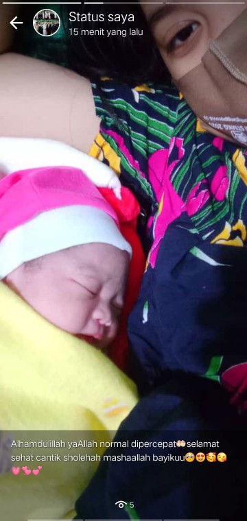 Alhamdulillah..39minggu 2hari sudah lahir