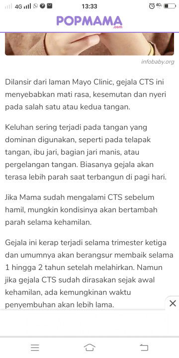 kesemutan atau kram tangan