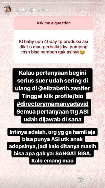 buat ibu2 yang pengen kasih asi