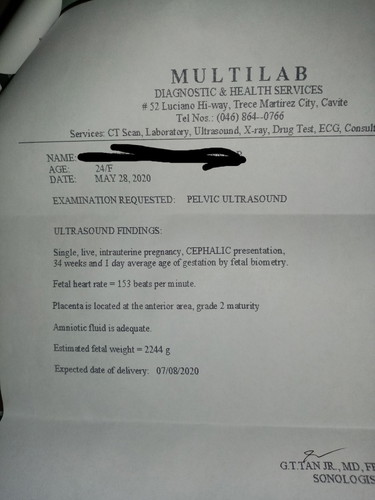 ULTRASOUND RESULT