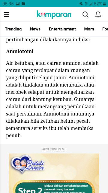 ud pembukaan tapi ketumban belom rembes