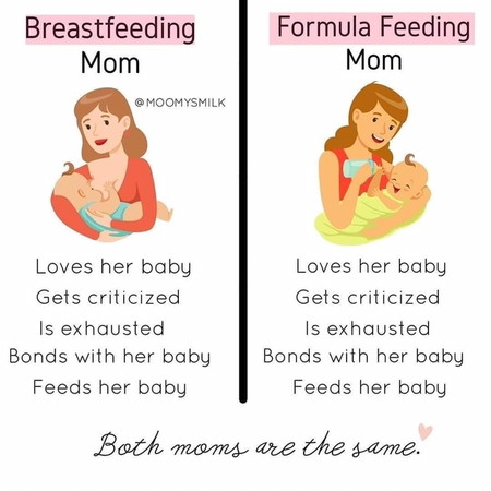 Breastfeeding Mom VS Formula Feeding Mom