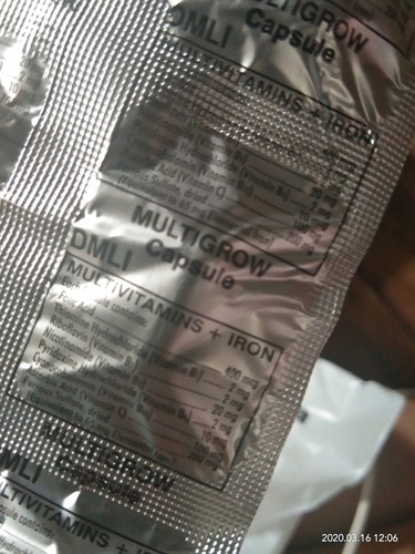 Taking multivitamins